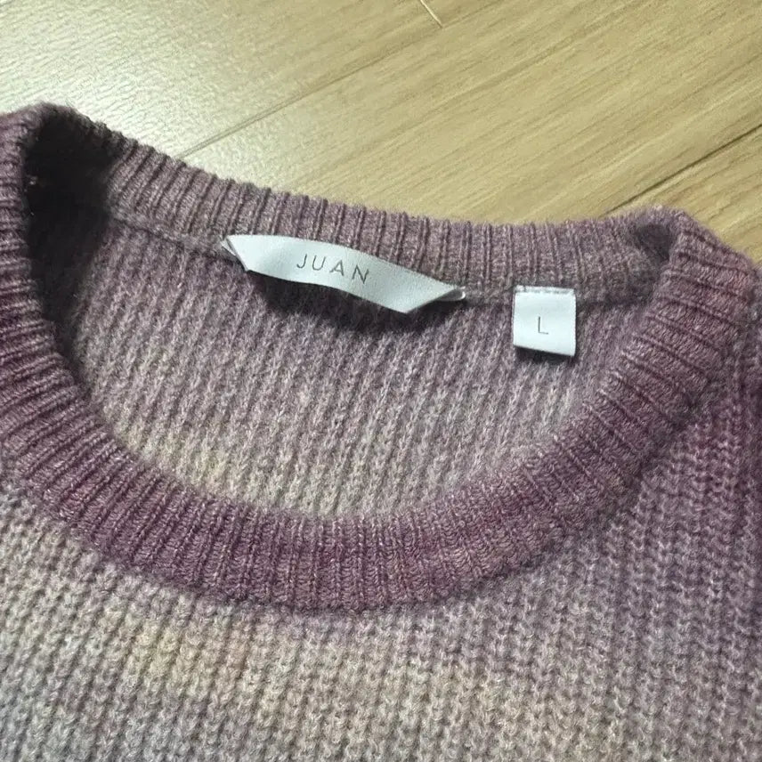 [BUNJANG] Juang Homme Gradient Knit Lavender L / 주앙옴므 그라데이션 니트 라벤더 L