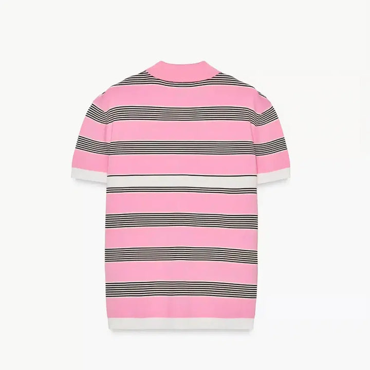 [BUNJANG] Zara Striped Polo Knit Shirt / 자라  스트라이프 폴로 니트, 피케티, 카라티 S사이즈