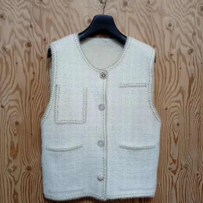 [BUNJANG] The Izzat Tweed Vest / 더아이잗 트위드 베스트