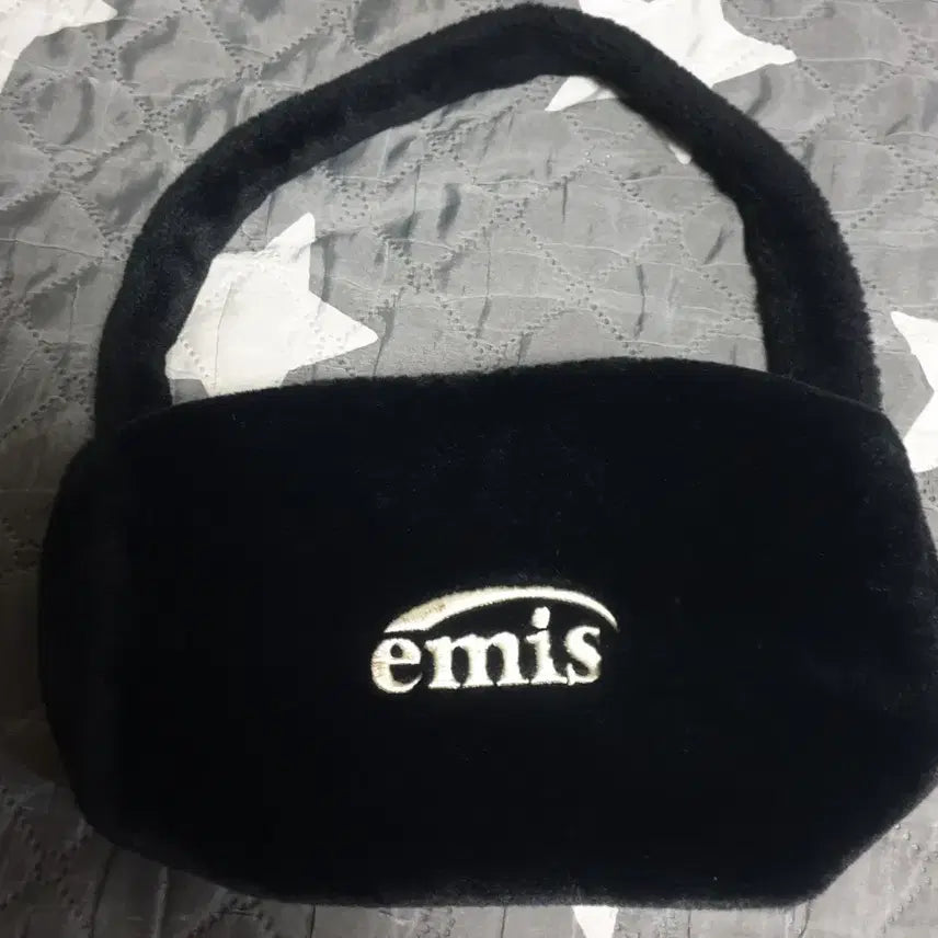 [BUNJANG] EMIS Faux Fur Cylinder Bag Black / 이미스 퍼 실린더 백 블랙