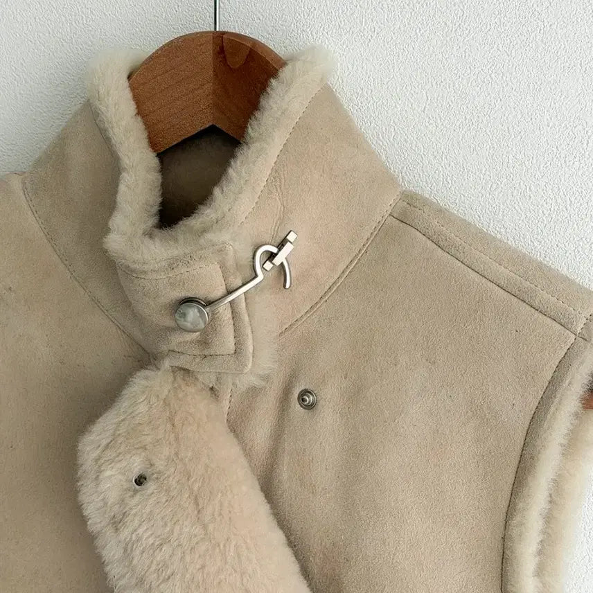 [BUNJANG] Hermes Suede Mouton Vest / 에르메스 무스탕 베스트