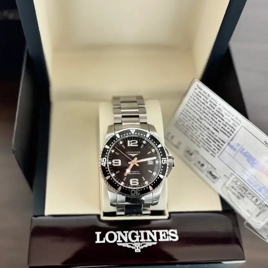 [BUNJANG] Longines HydroConquest Black Automatic 41mm Watch / 론진 하이드로 콘퀘스트 블랙 오토 41mm 팝니다! 마지막 세일 !!