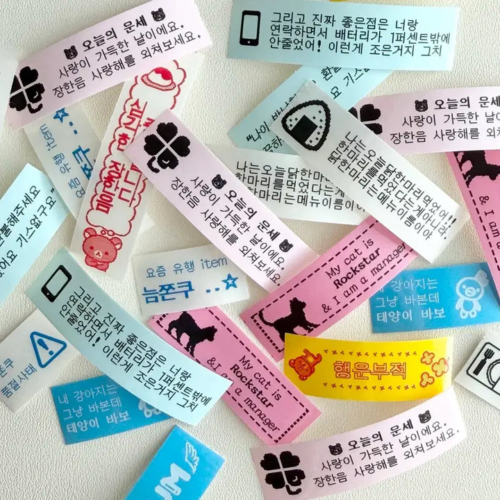 [BUNJANG] Rilakkuma Custom Label Stickers / 리락쿠마 라벨기 라벨 스티커 네임스티커 커미션 커스텀