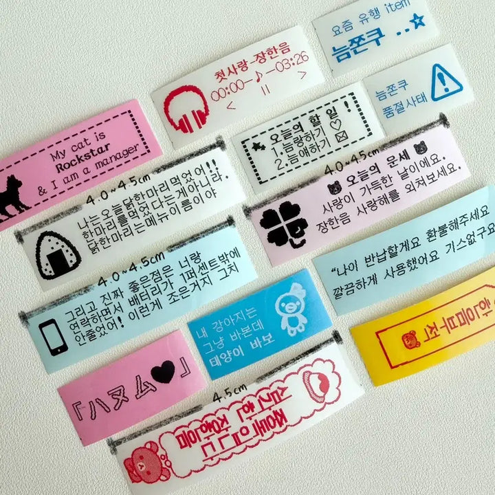 [BUNJANG] Rilakkuma Custom Label Stickers / 리락쿠마 라벨기 라벨 스티커 네임스티커 커미션 커스텀