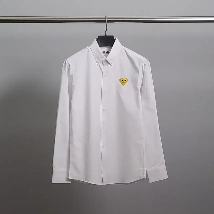 [BUNJANG] Comme des Garcons Gold Emblem Oxford Shirt / 꼼데가르송 골드와펜 옥스포드 셔츠