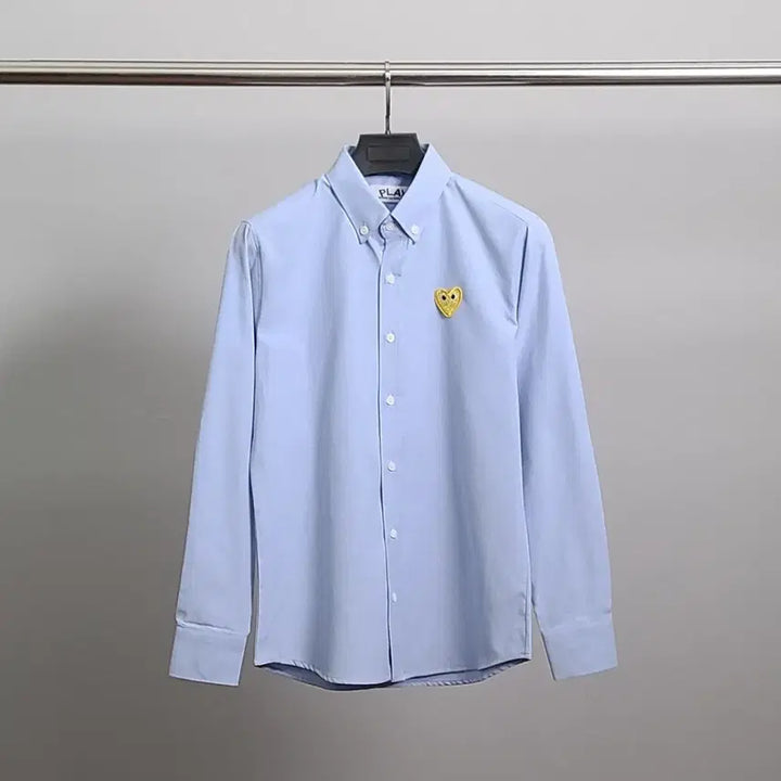 [BUNJANG] Comme des Garcons Gold Emblem Oxford Shirt / 꼼데가르송 골드와펜 옥스포드 셔츠