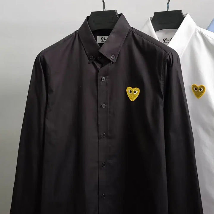 [BUNJANG] Comme des Garcons Gold Emblem Oxford Shirt / 꼼데가르송 골드와펜 옥스포드 셔츠