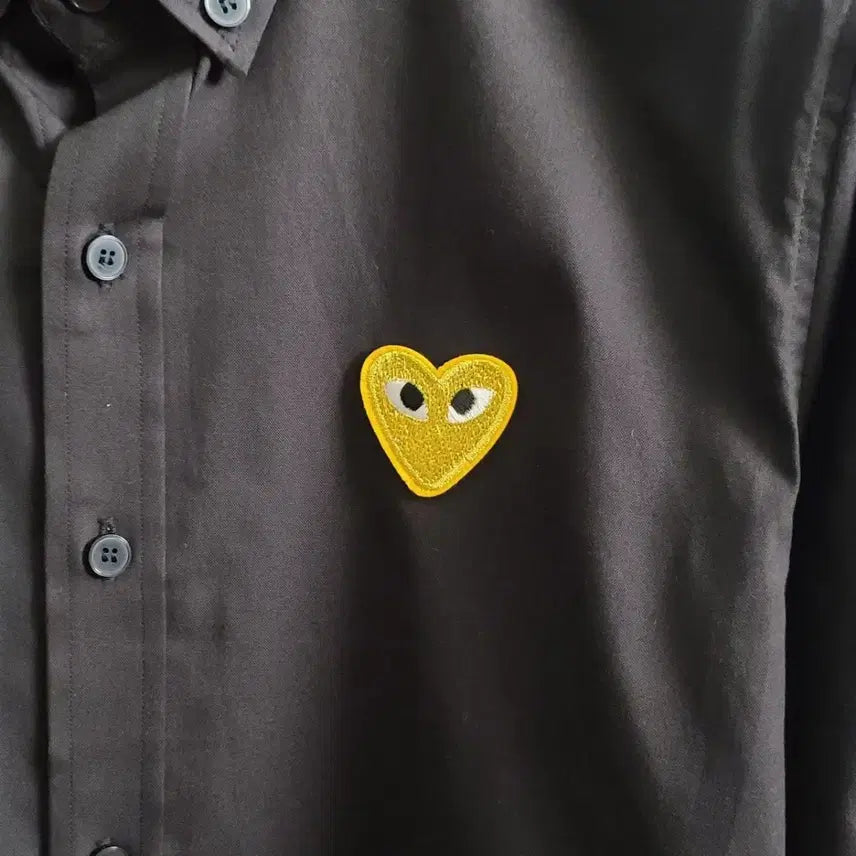 [BUNJANG] Comme des Garcons Gold Emblem Oxford Shirt / 꼼데가르송 골드와펜 옥스포드 셔츠