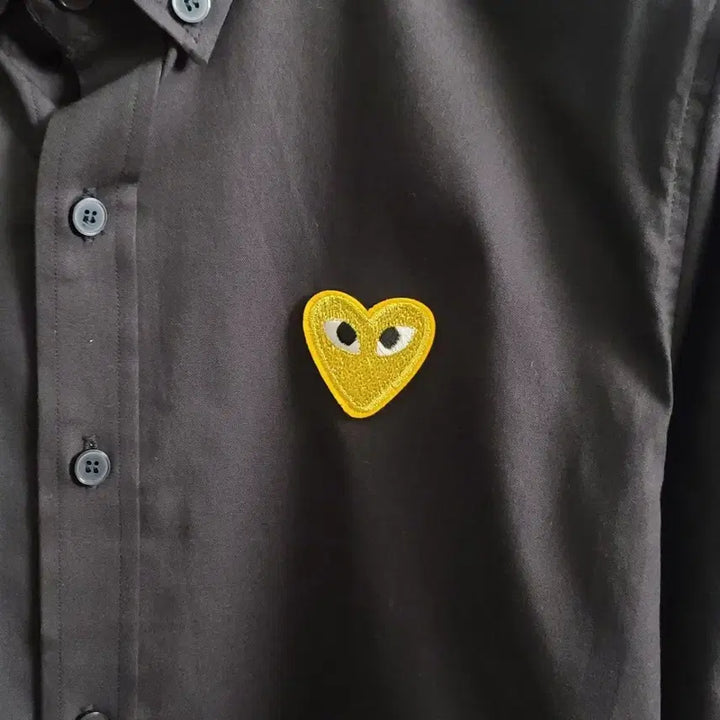 [BUNJANG] Comme des Garcons Gold Emblem Oxford Shirt / 꼼데가르송 골드와펜 옥스포드 셔츠