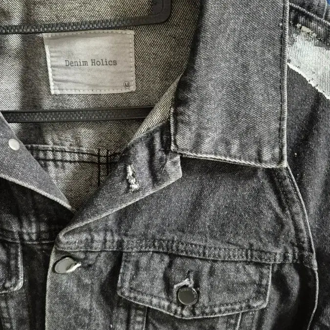 [BUNJANG] Denim Holics 데님 페인팅 자켓 블랙 / Denim Holics 데님 페인팅 자켓 블랙