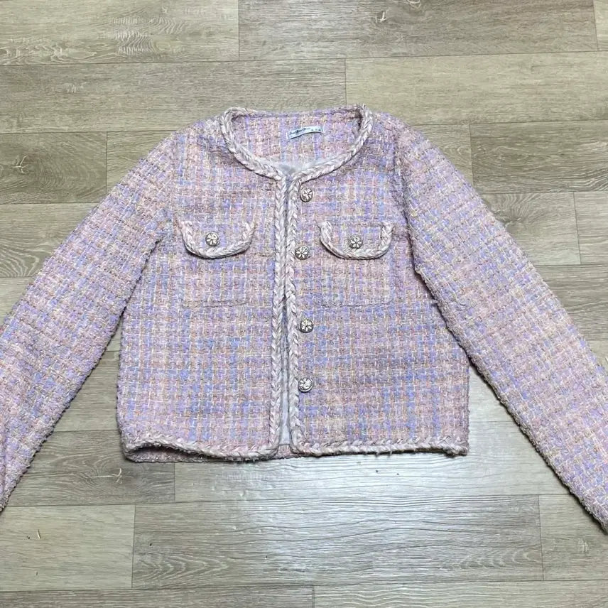 [SOLD OUT] 트위드 핑크 자켓 교신