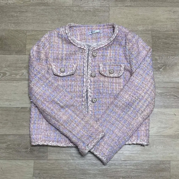 [SOLD OUT] 트위드 핑크 자켓 교신