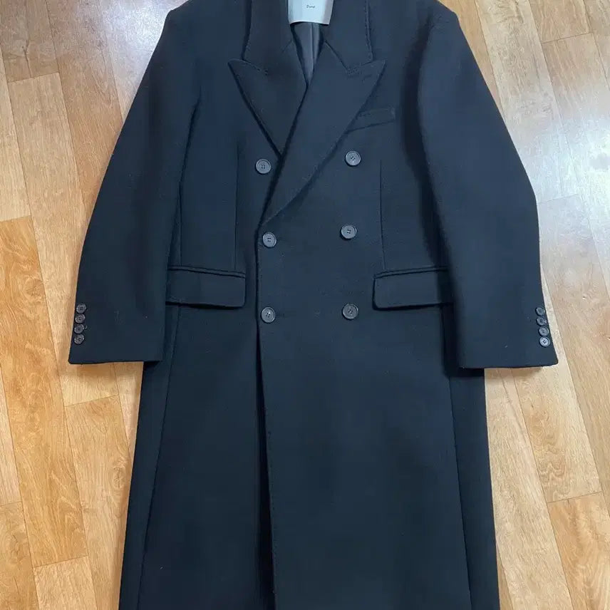 [BUNJANG] Dunst Double Breasted Coat - Black XL / (급처)던스트 코트 블랙 더블브레스티드 XL