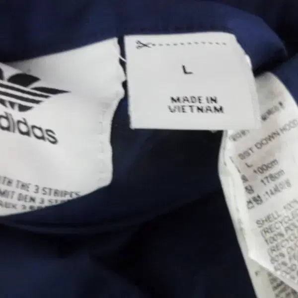 [BUNJANG] Adidas Men's Duck Down Half Padded Jacket (Size L) / (무료배송) 아디다스/정품/남성/오리털/반패딩/100(L)상태최상급