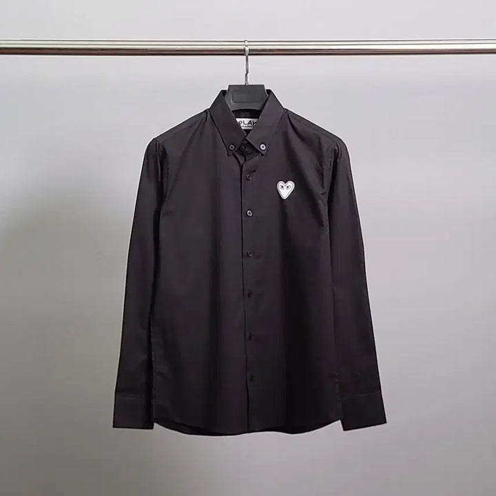 [BUNJANG] Comme des Garcons White Emblem Oxford Shirt / 꼼데가르송 화이트와펜 옥스포드 셔츠