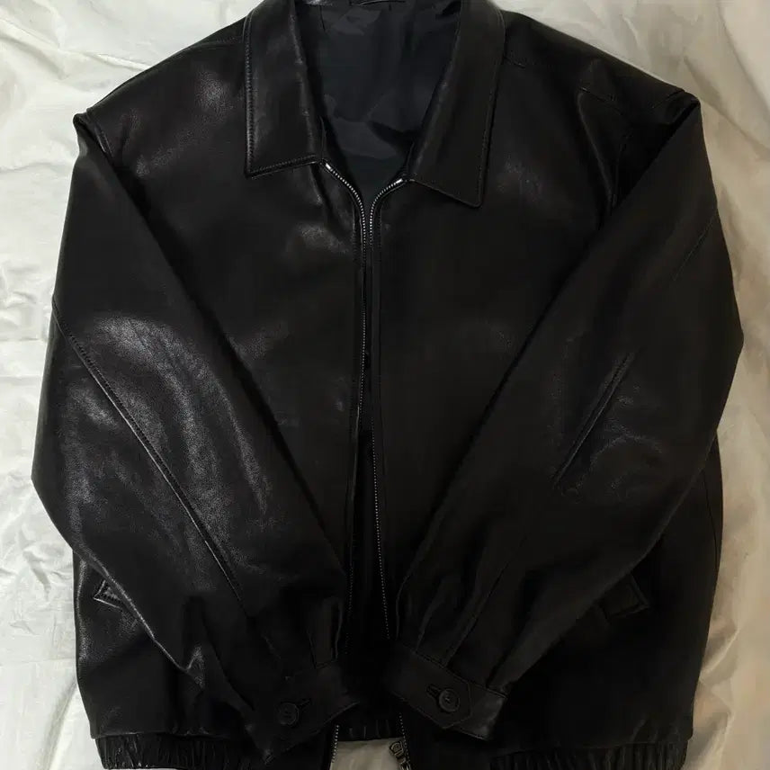 [BUNJANG] SEW Leather Blouson Jacket / sew 레더 블루종 자켓 3사이즈