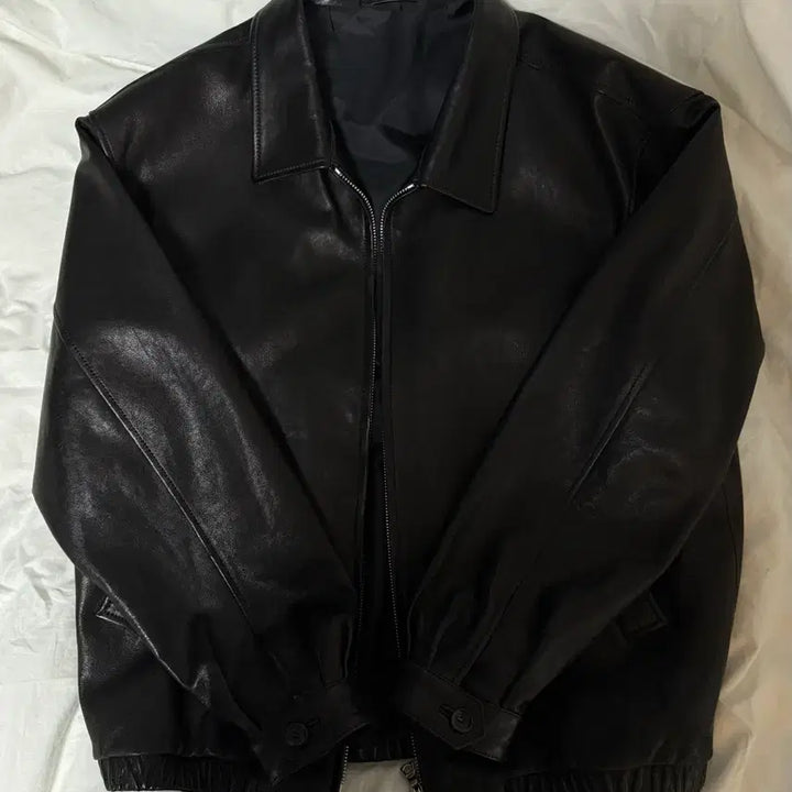 [BUNJANG] SEW Leather Blouson Jacket / sew 레더 블루종 자켓 3사이즈
