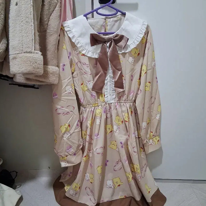 [BUNJANG] Lolita Pompompurin Dress / 양산형 폼폼푸린 원피스