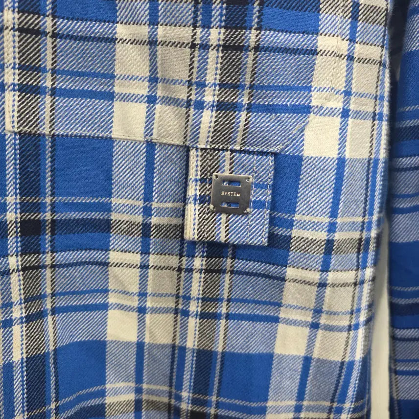 [BUNJANG] System Homme Checkered Shirt / 시스템옴므 100사이즈 체크셔츠