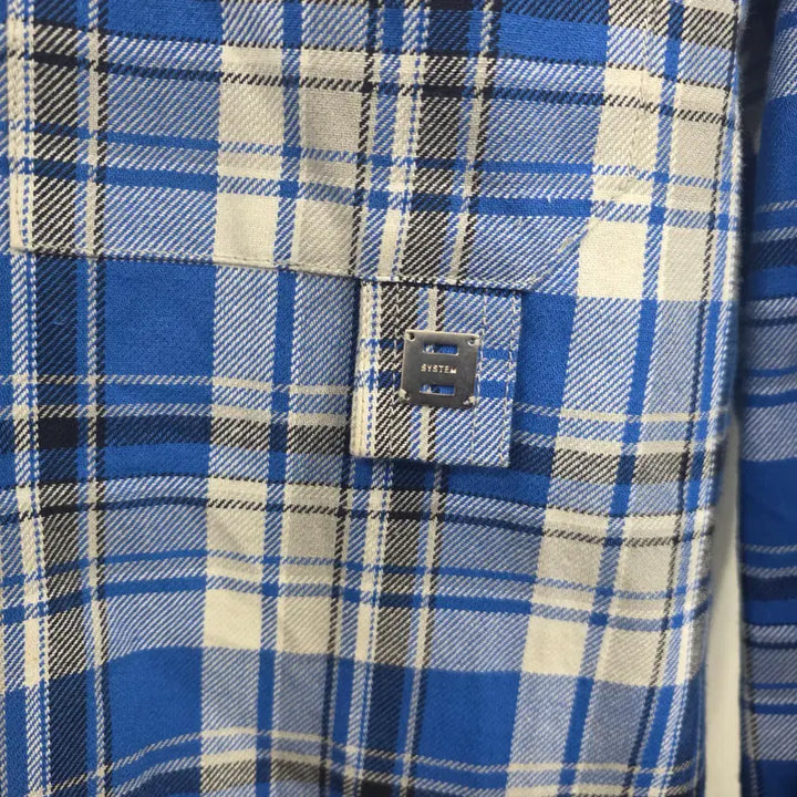 [BUNJANG] System Homme Checkered Shirt / 시스템옴므 100사이즈 체크셔츠