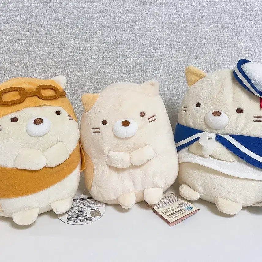 [BUNJANG] Sumikko Gurashi Neko Plush Bundle / [일괄] 정품 스밋코구라시 네코 인형 3개