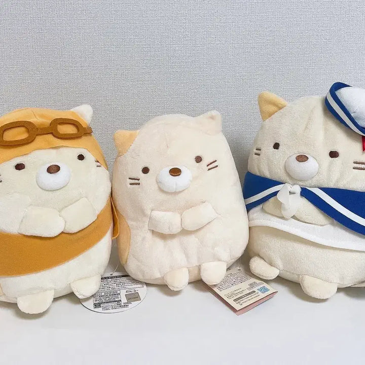 [BUNJANG] Sumikko Gurashi Neko Plush Bundle / [일괄] 정품 스밋코구라시 네코 인형 3개