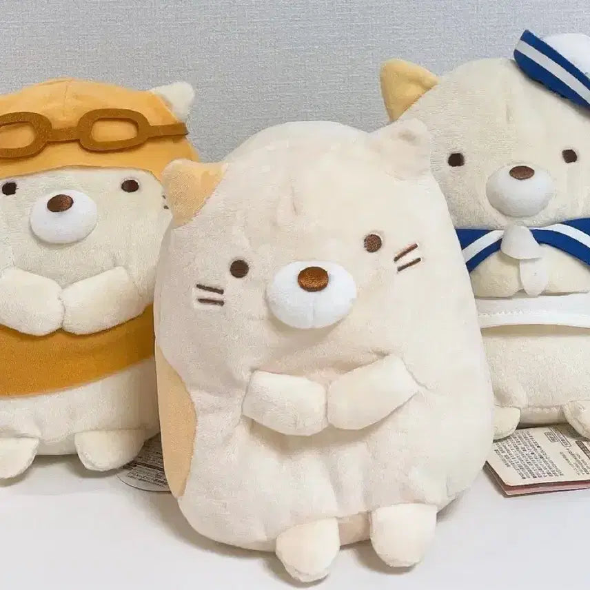 [BUNJANG] Sumikko Gurashi Neko Plush Bundle / [일괄] 정품 스밋코구라시 네코 인형 3개