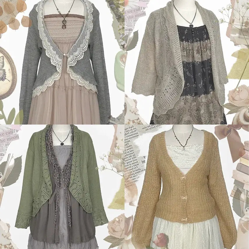 [BUNJANG] Vintage Y2K Ethnic Lace Skirt / 일본빈티지y2k에스닉히피모리걸하구미룩셔링레이스스커트치마가디건원피스나시니트