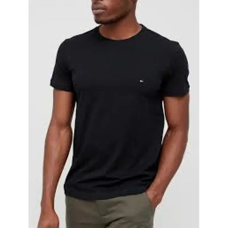 [BUNJANG] Tommy Hilfiger Black Cotton T-Shirt / 110 / 타미힐피거 / 블랙 면 반팔티셔츠//와박9-회