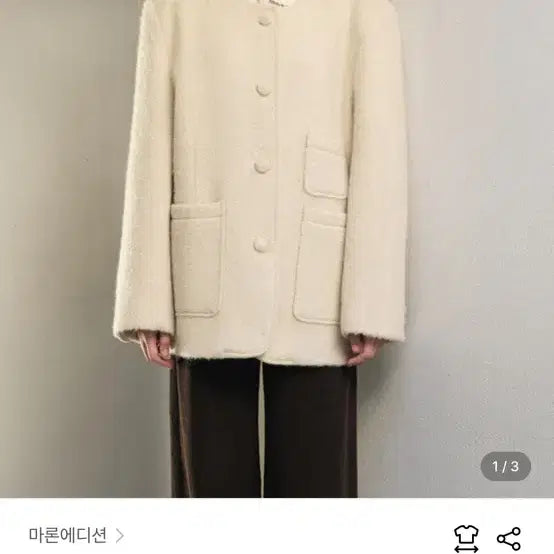 [BUNJANG] Maron Edition Jacket Half Coat / 마론에디션 자켓 하프코트