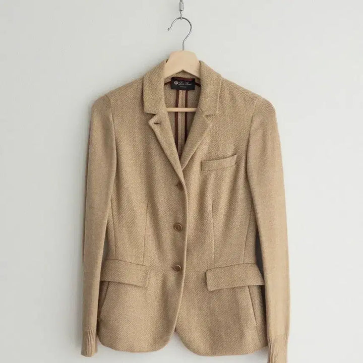 [BUNJANG] Loro Piana Cashmere Jacket - Beige - Size 38 / 로로피아나 캐시미어 자켓