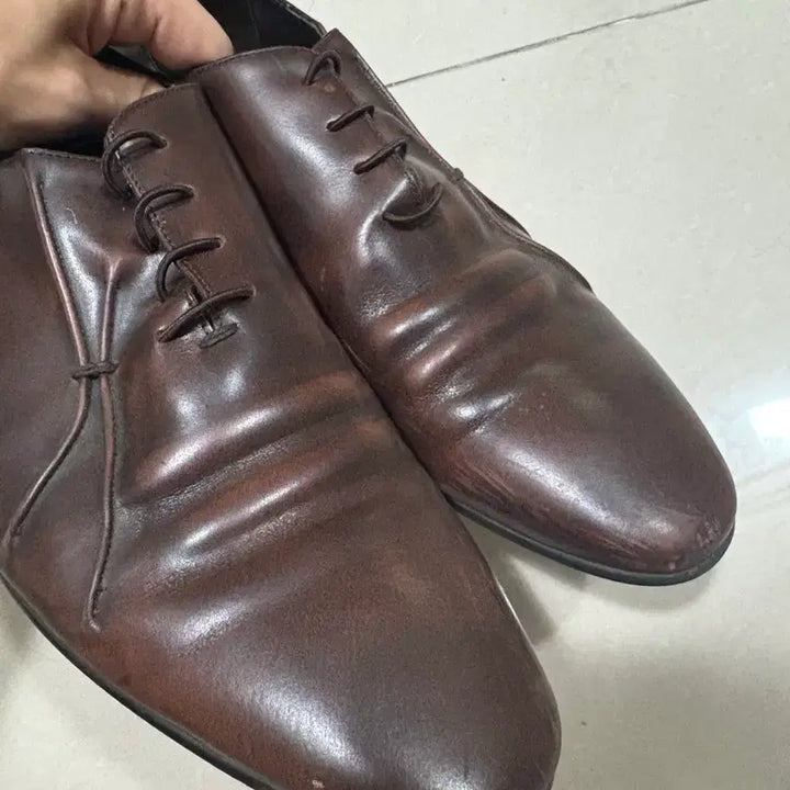 [BUNJANG] Tandi Brown Leather Dress Shoes / 텐디 브라운 구두 260