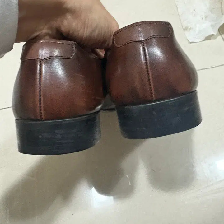 [BUNJANG] Tandi Brown Leather Dress Shoes / 텐디 브라운 구두 260