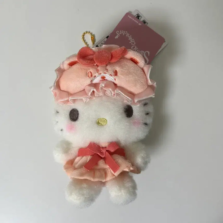 [BUNJANG] Nakayoshi Pajama Hello Kitty Mascot Keyring / 나카요시 파자마 헬로키티 마스코트 키링