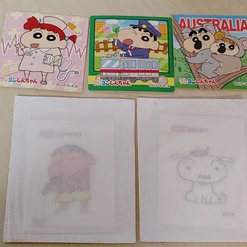 [BUNJANG] Crayon Shin-chan Choco Pie Stickers &amp; Jelly Ttibuseal / 짱구 초코비 스티커&amp;젤리 띠부씰
