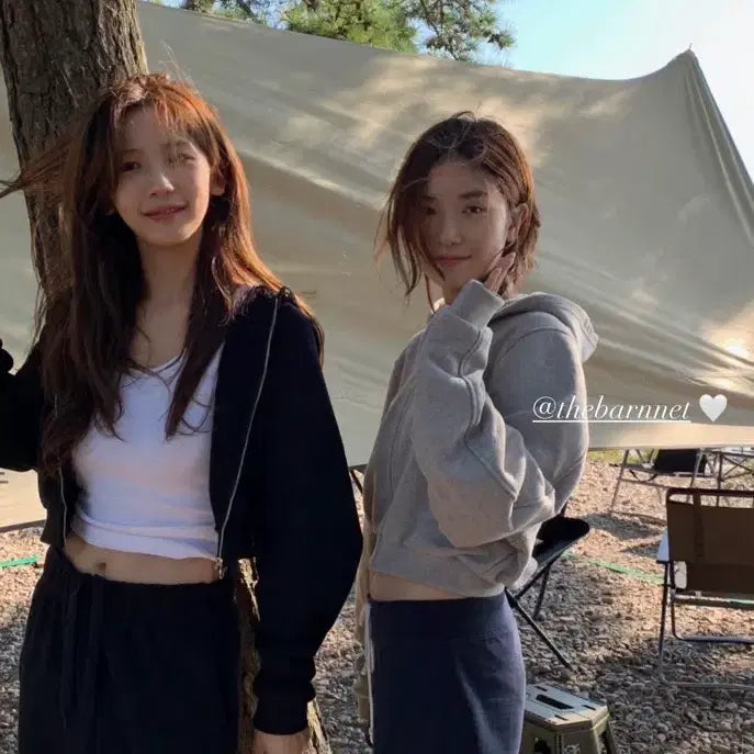 [BUNJANG] TheBarnett Square Label Cotton Hooded Zip-up Black / (새상품) 더바넷 스퀘어 라벨 코튼 후드집업 블랙