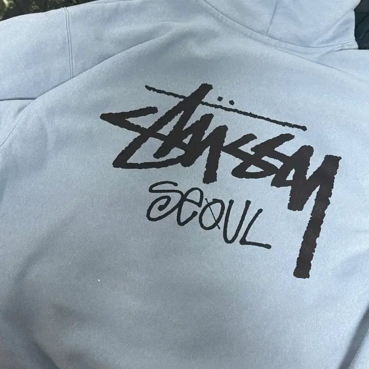 [BUNJANG] Stussy Seoul Exclusive Hoodie Slate / [L] 스투시 스탁 서울 익스클루시브 후드 슬레이트 slate