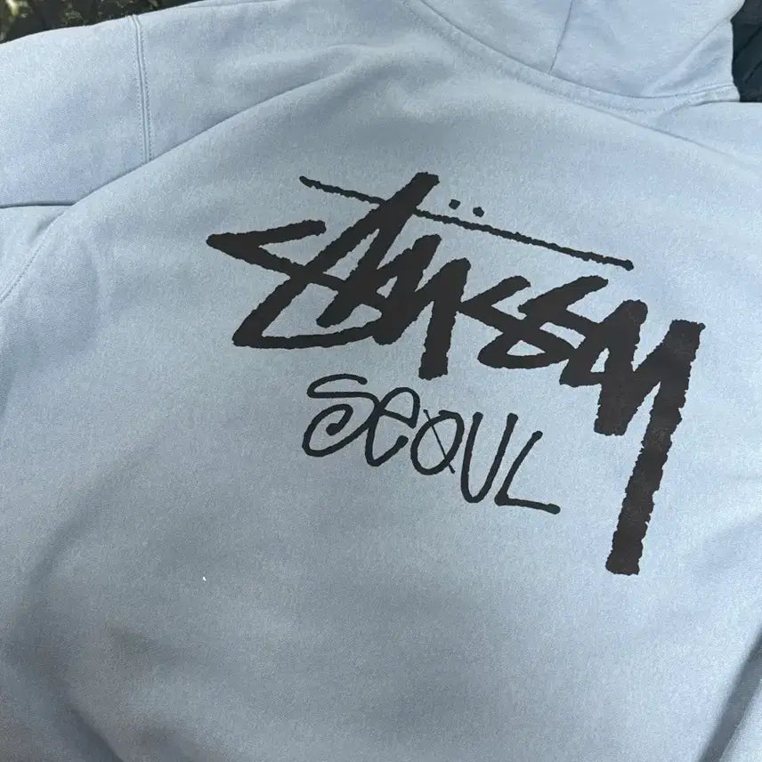 [BUNJANG] Stussy Seoul Exclusive Hoodie Slate / [L] 스투시 스탁 서울 익스클루시브 후드 슬레이트 slate