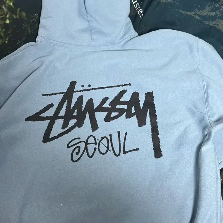 [BUNJANG] Stussy Seoul Exclusive Hoodie Slate / [L] 스투시 스탁 서울 익스클루시브 후드 슬레이트 slate