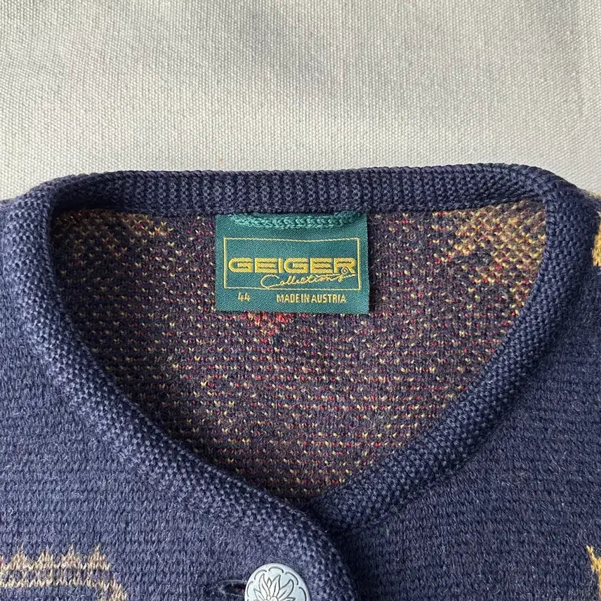 [BUNJANG] Geiger Alps Tyrolean Wool Cardigan / 오스트리아 가이거 알프스 티롤리안 울 가디건 44