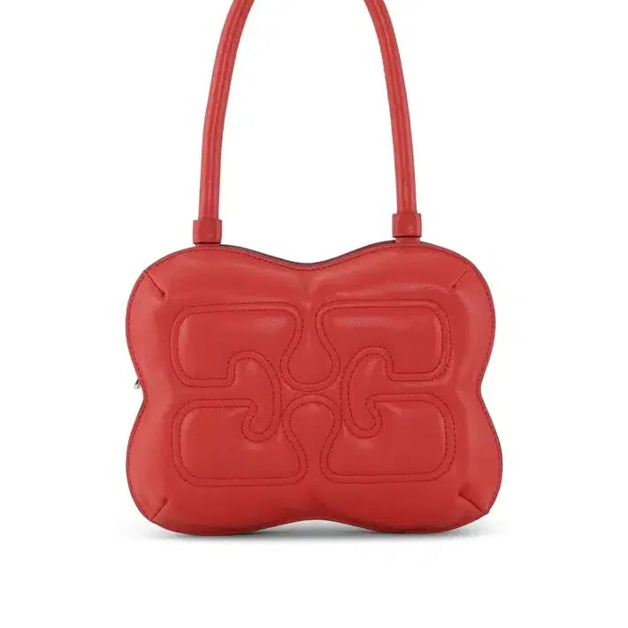 [BUNJANG] Ganni Butterfly Shoulder Bag / Ganni Butterfly logo-embossed shoulder b