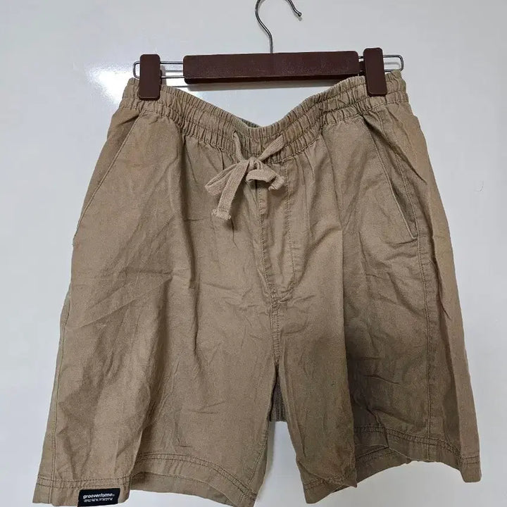 [BUNJANG] Grooverhyme Beige Cotton Shorts Size L / grooverhyme 반바지 L