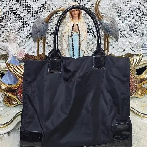 [BUNJANG] Tory Burch Fabric Shoulder Bag / 토리버치 블랙 패브릭 숄더백