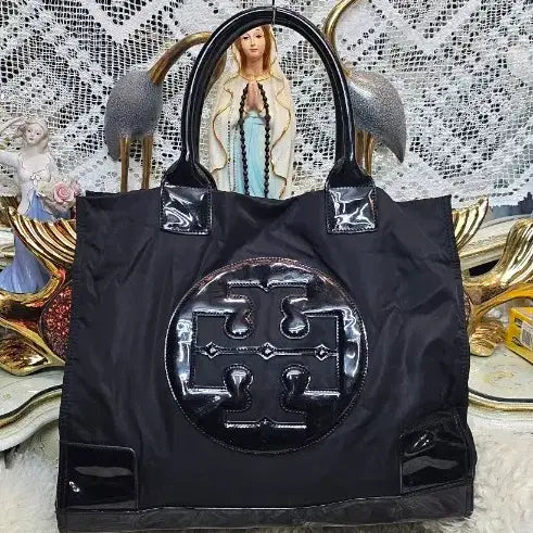 [BUNJANG] Tory Burch Fabric Shoulder Bag / 토리버치 블랙 패브릭 숄더백