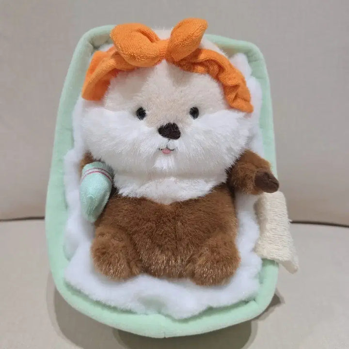 [BUNJANG] Baby Otter Plush Toy / 목욕하는 때밀이 아기 수달 인형