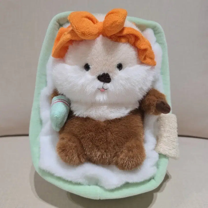 [BUNJANG] Baby Otter Plush Toy / 목욕하는 때밀이 아기 수달 인형