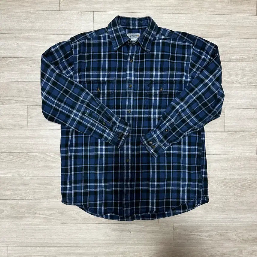 [BUNJANG] Carhartt Flannel Shirt Navy L / 칼하트 플래널 셔츠 네이비 L