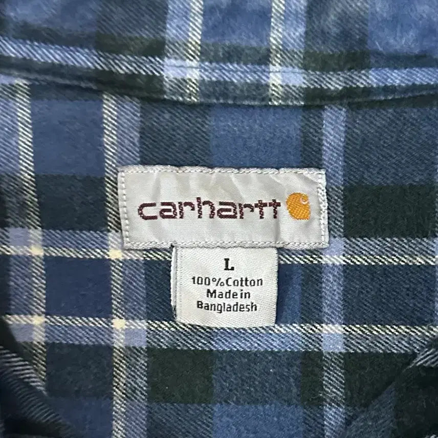 [BUNJANG] Carhartt Flannel Shirt Navy L / 칼하트 플래널 셔츠 네이비 L