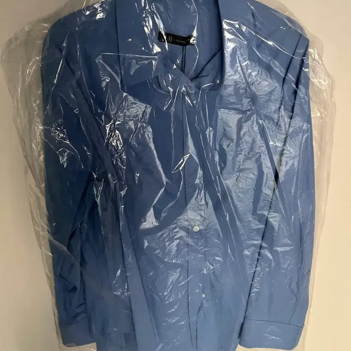 [BUNJANG] Ha Um Ji Deep Blue Oversized Shirt / 하엄지 자체제작 딥블루 셔츠 새상품