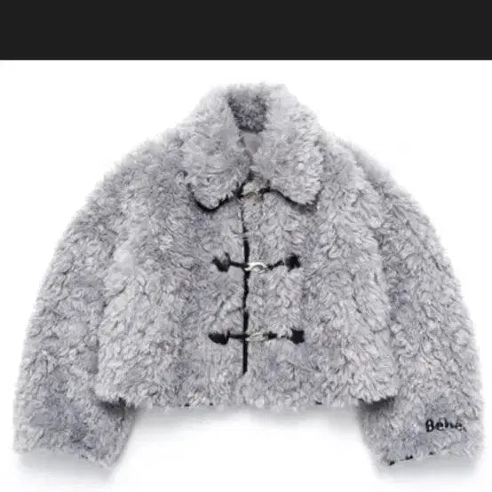 [BUNJANG] Noirnine Shearling Fur Jacket Coat Gray / 누아르나인 시어링 퍼 자켓 코트 그레이 뽀글이